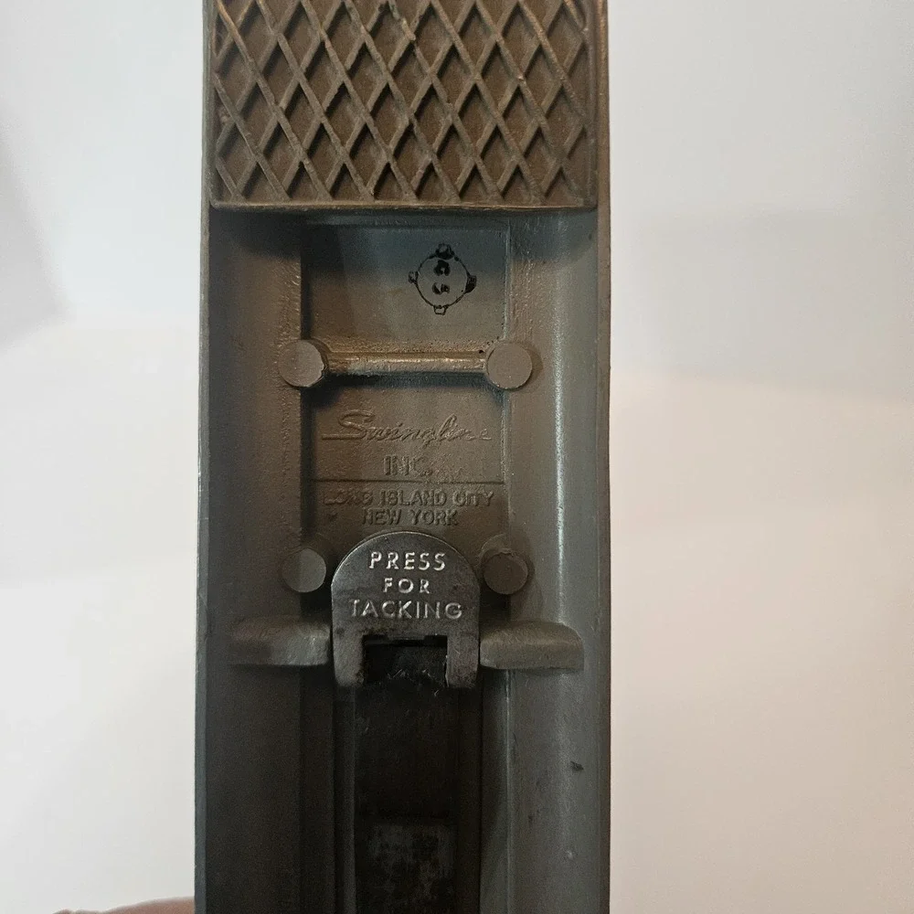 Vintage Retro Industrial MCM Swingline Speed Stapler  No. 4 Gray USA Works